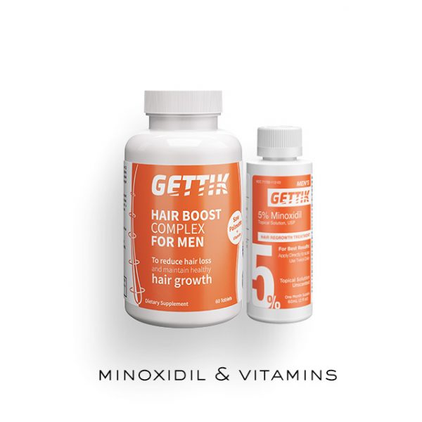 gettik health treatment US Minoxidil 5% + Vitamins for Men